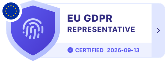 Prighter certificate of representation: EU GDPR Article 27 representative for EVE NeuroSystems LLC